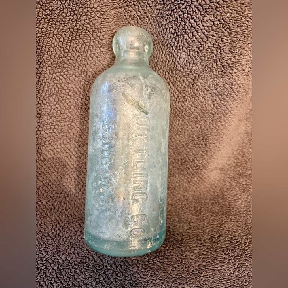 Vintage bottle from The FC Lang Bottling Co, Chicago